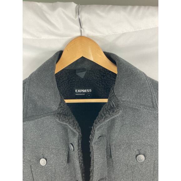Express Weather Resistant Button Up Coat Size XS - Picture 2 of 6